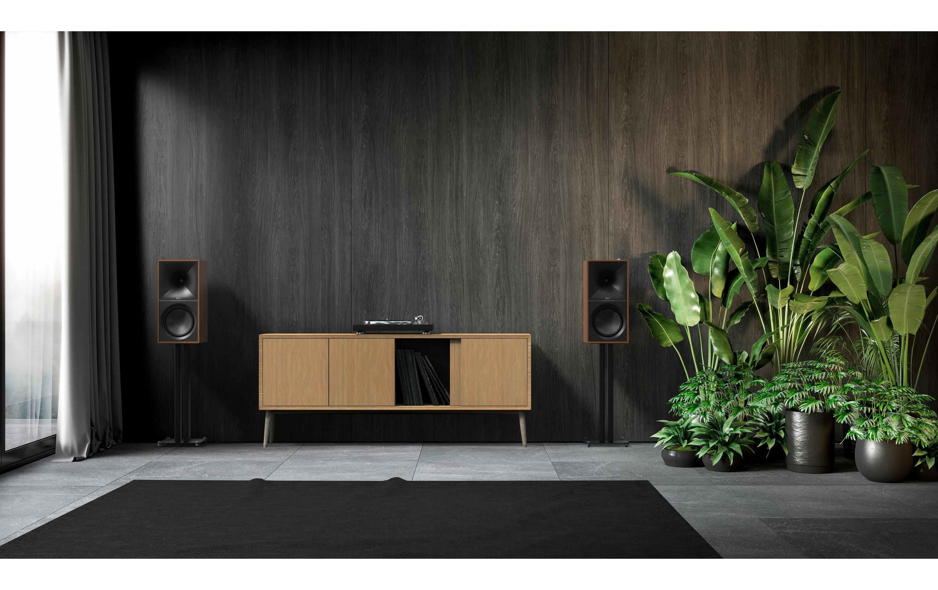 Regallautsprecher Paar The Nines – Walnuss<br>Aktivlautsprecher-Paar mit Bluetooth und digitalen Anschlüssen