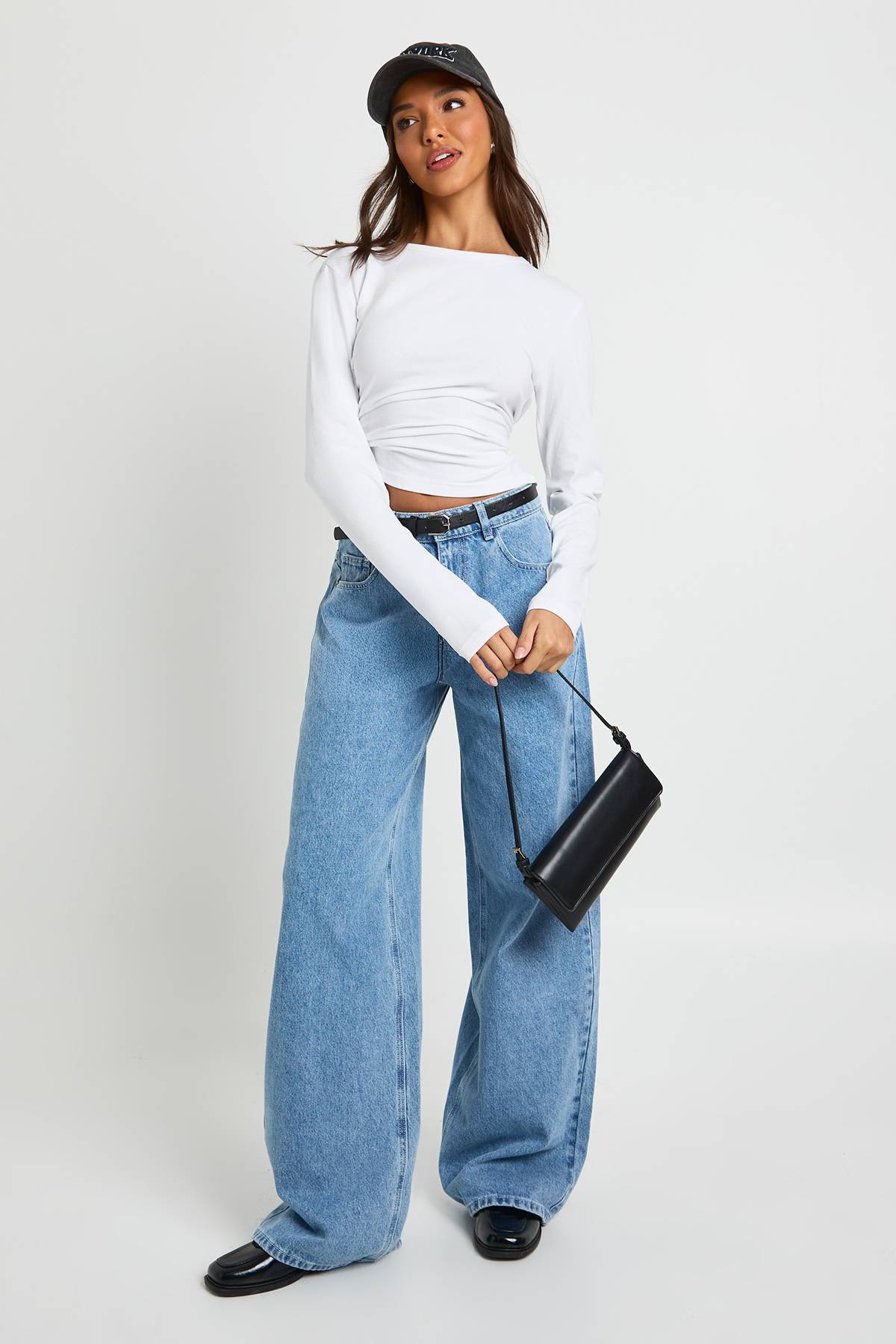 boohoo Haut ajusté à manches longues et coupe longue