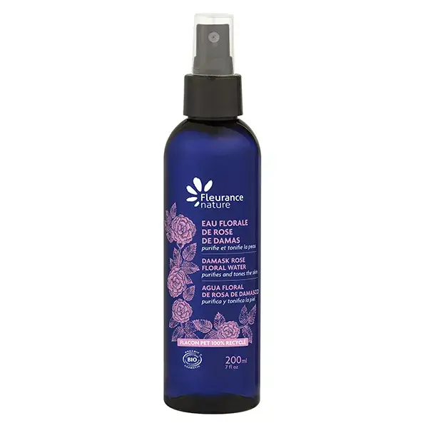 Água Floral Orgânica de Rosa Damascena Fleurance Nature 200ml
