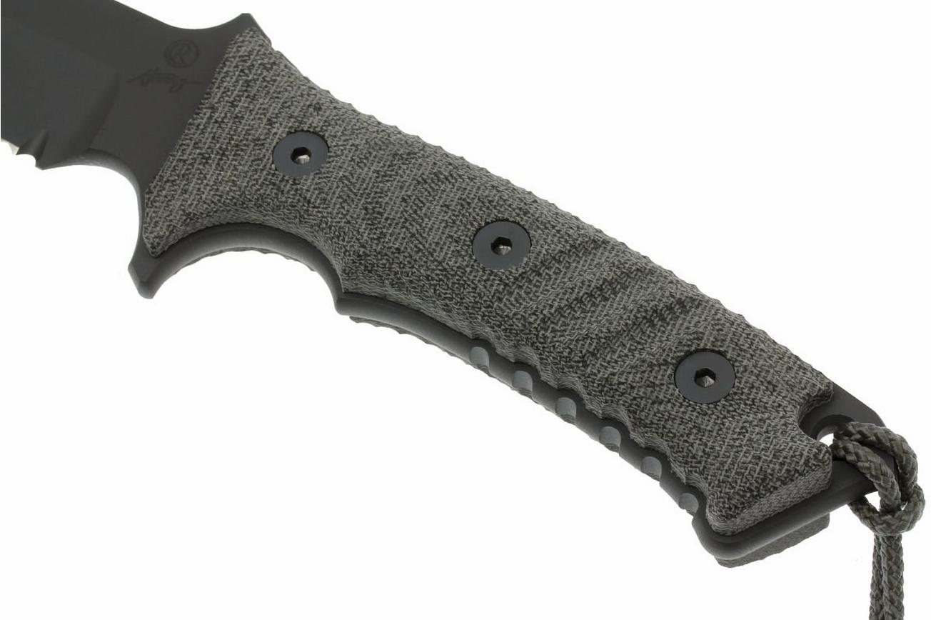 Chris Reeve Pacific Black PAC-1001 survivalmes, serrated