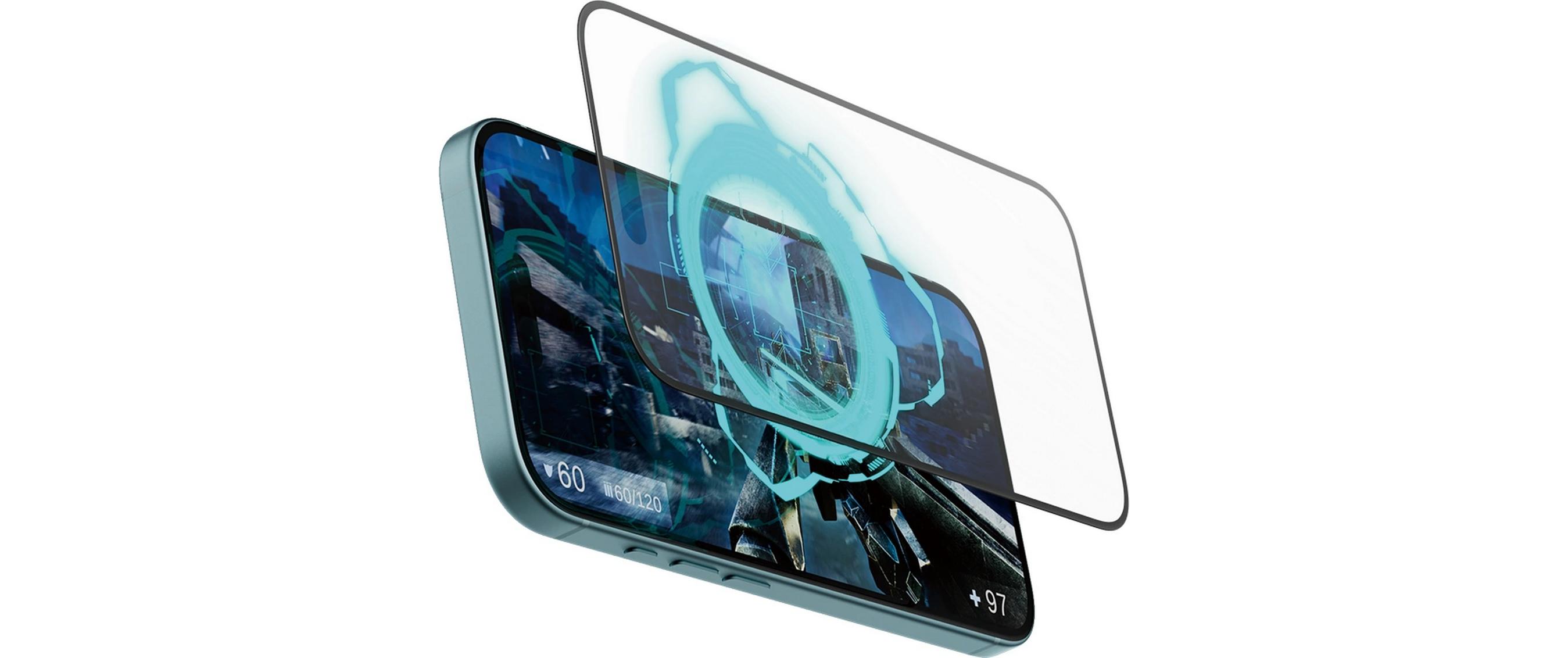 Displayschutz Ultra Wide Fit Gaming iPhone 15/16Gaming-Display-Schutzfolie für das Apple iPhone 16