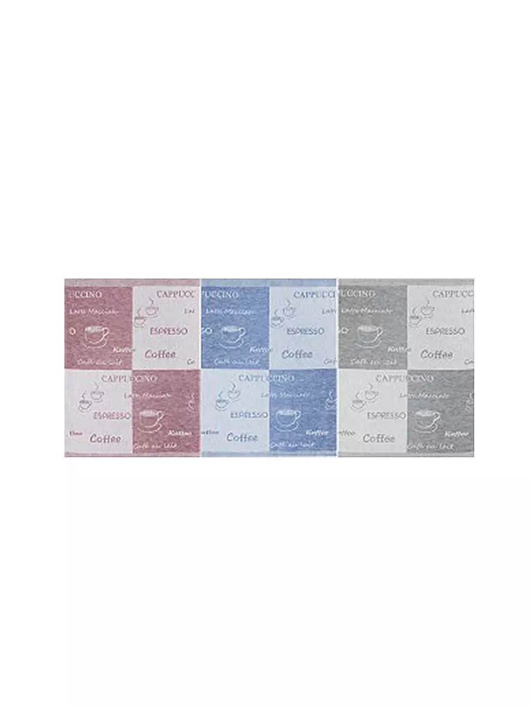KRACHT Halbleinen Jacquardtuch 3er Pkg Coffee bunt