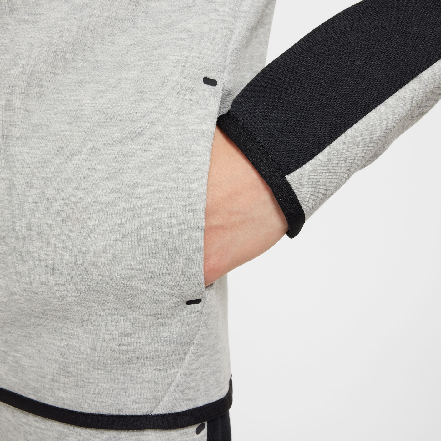 Nike Tech Fleece Sportswear Trainingspak Kids Zwart Lichtgrijs