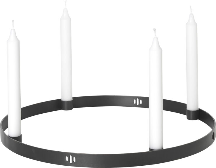 ferm LIVING Circle lysestage adventskrans Brass