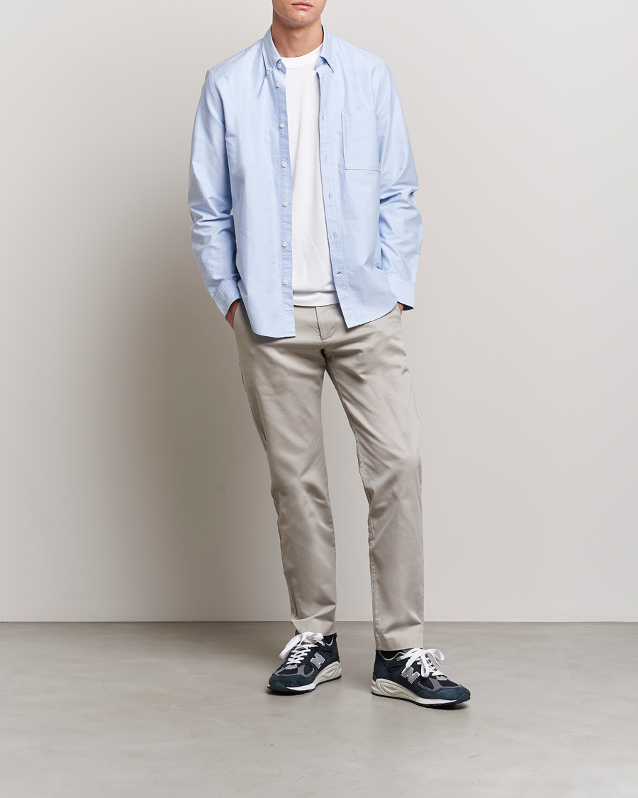 NN07 Theo Regular Fit Stretch Chinos Light Grey