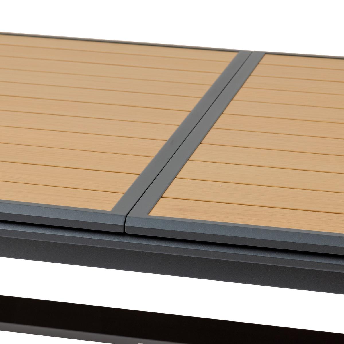 TABLE AXIOME EXTENSIBLE ALUMINIUM NOIX GRAPHITE 12 PLACES