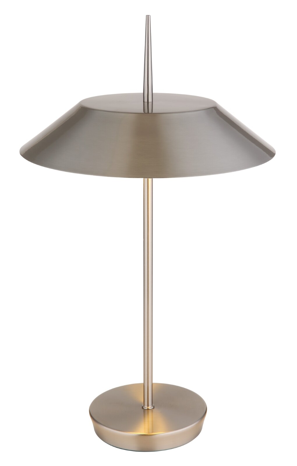 Tischleuchte - Nickel matt - 52 cm
