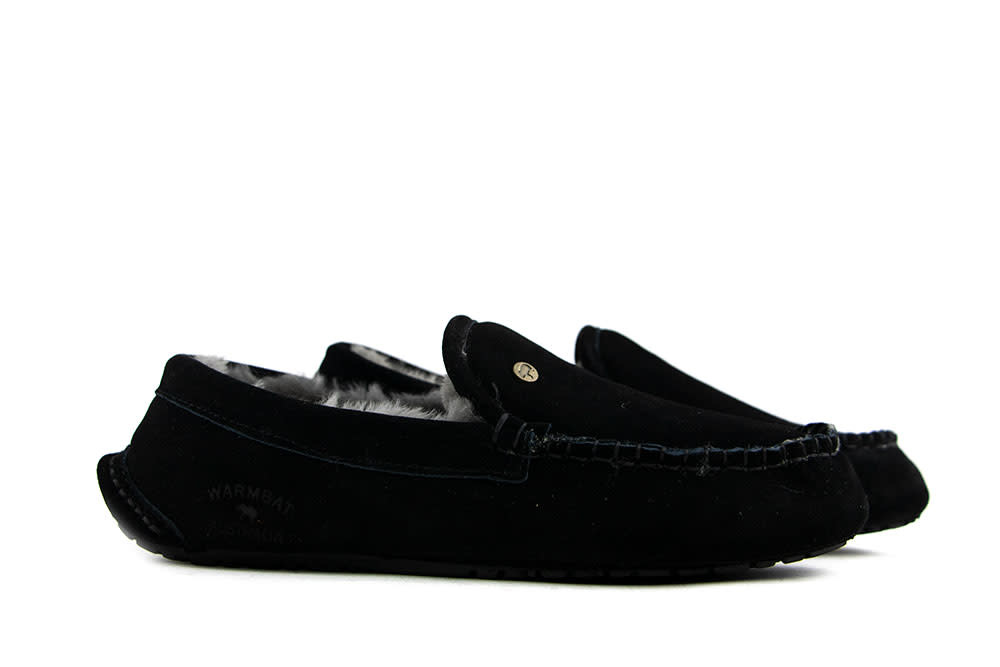 Warmbat Pantoffels Zwart Earlwood Suede