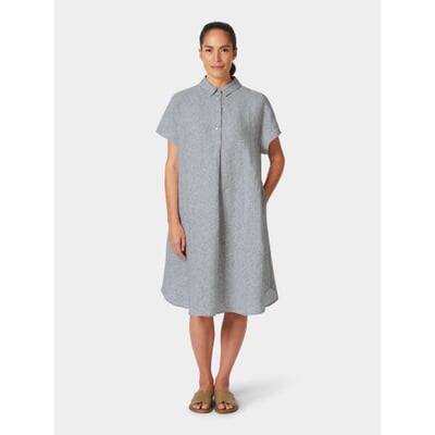 Damen-Hemdkleid, Graublau