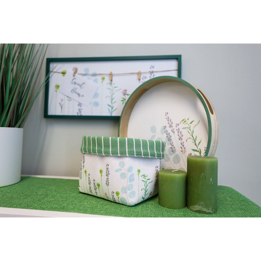 2er-Set Aufbewahrungskörbe Blumenprint