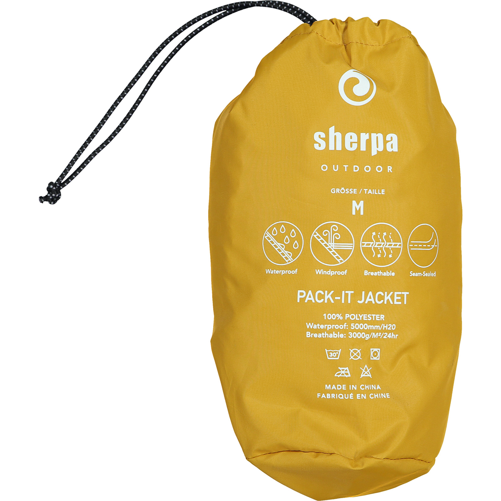 Sherpa Legpa Hr Regenjacke, hellbraun, M