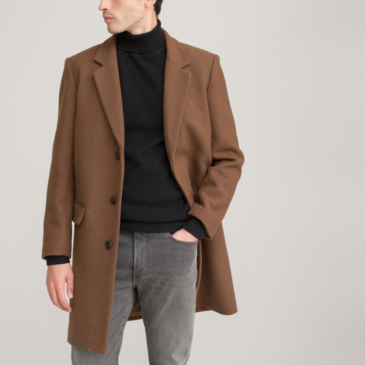 COLEÇÕES LA REDOUTE<br>Jas Signature em wolmix