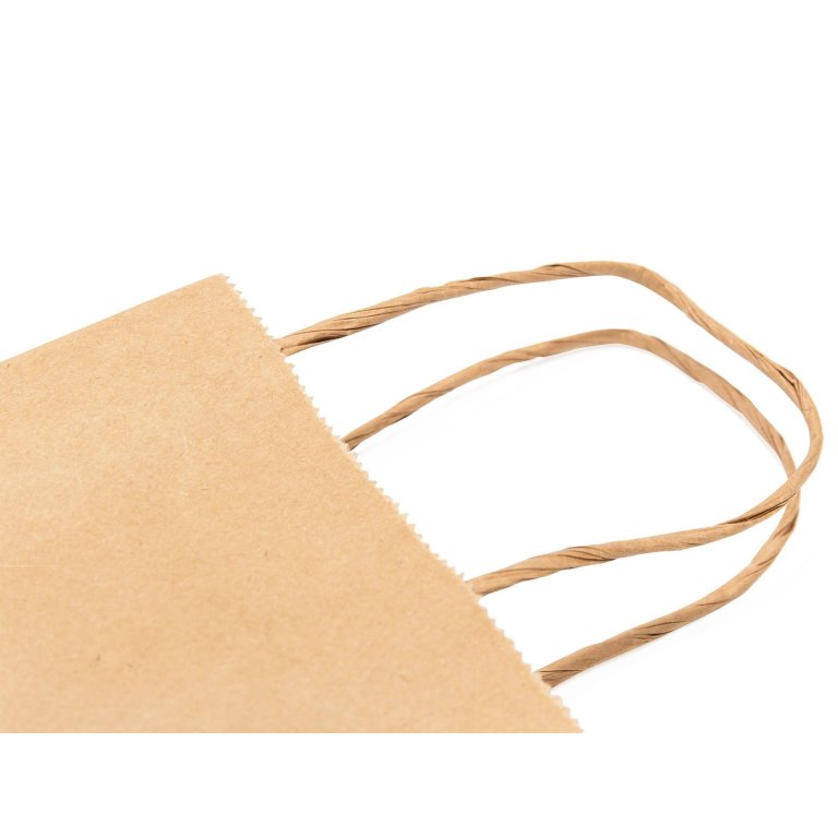 Folia Papiertüten mit gedrehtem Papiertragegriff