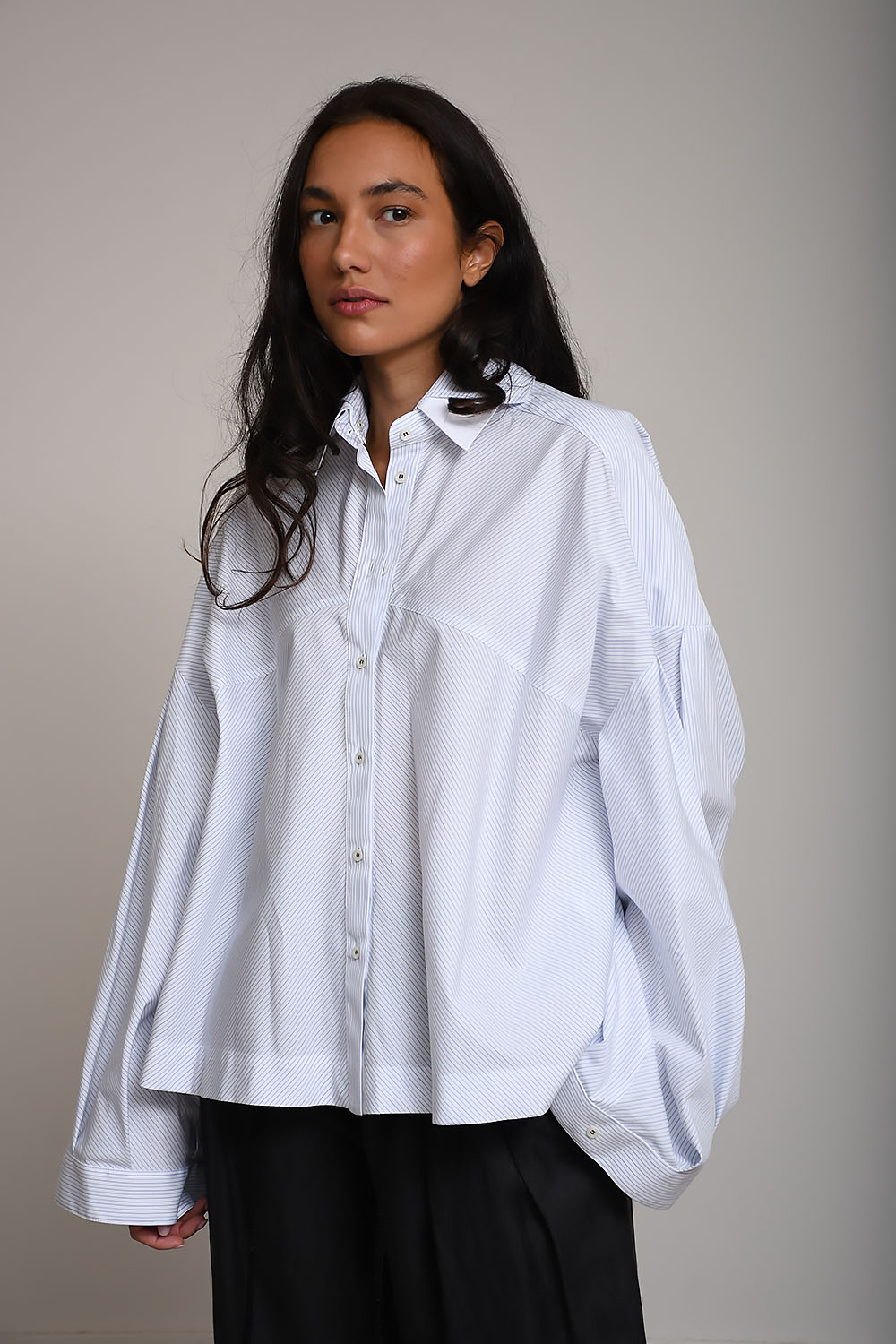 Paoline cotton striped shirt