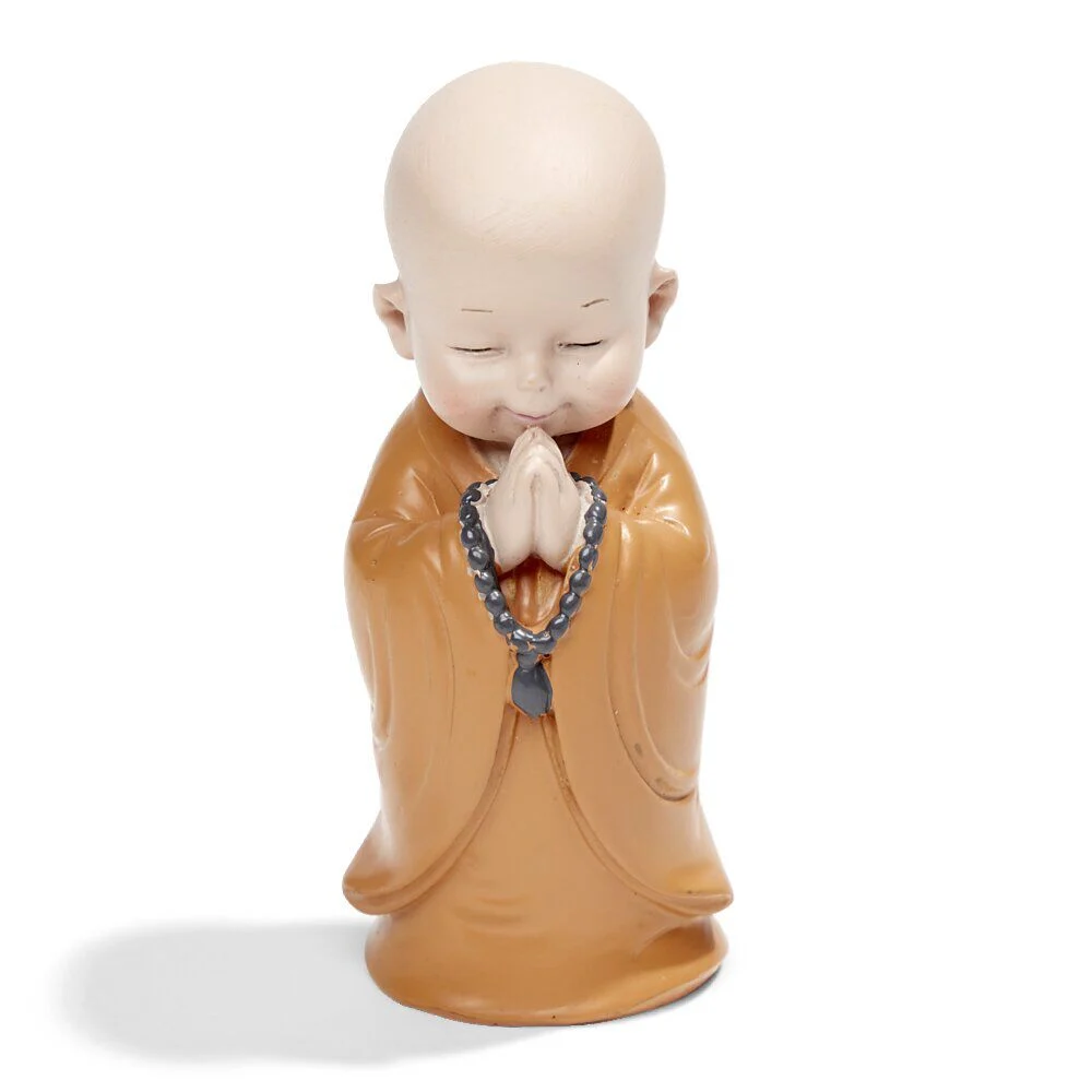 Figurine Bouddha moine polyrésine debout - 6 postures