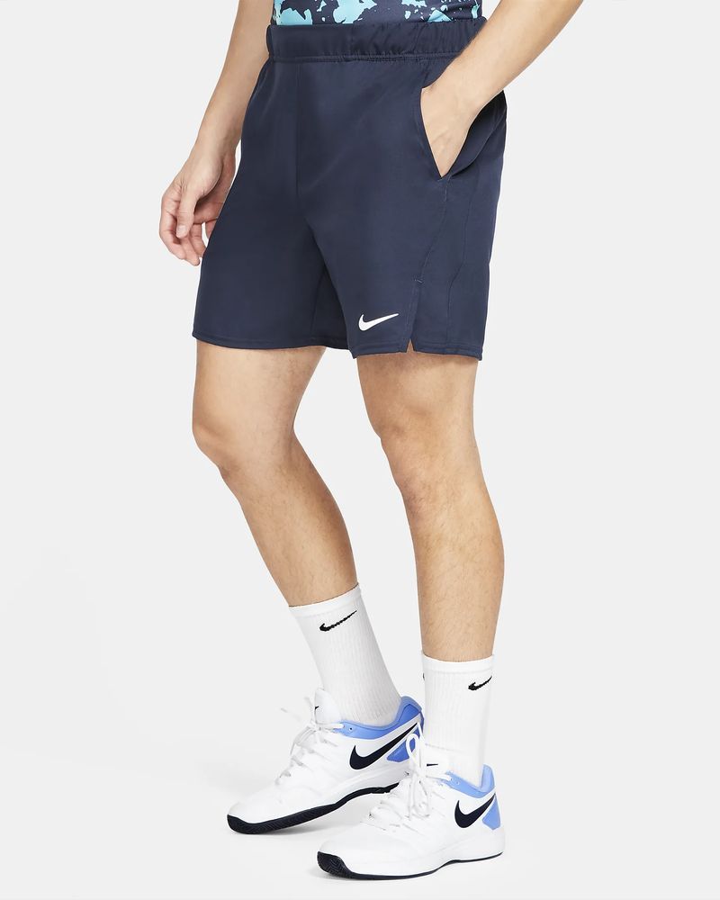 Short de tennis Nike NikeCourt Bleu Marine pour homme