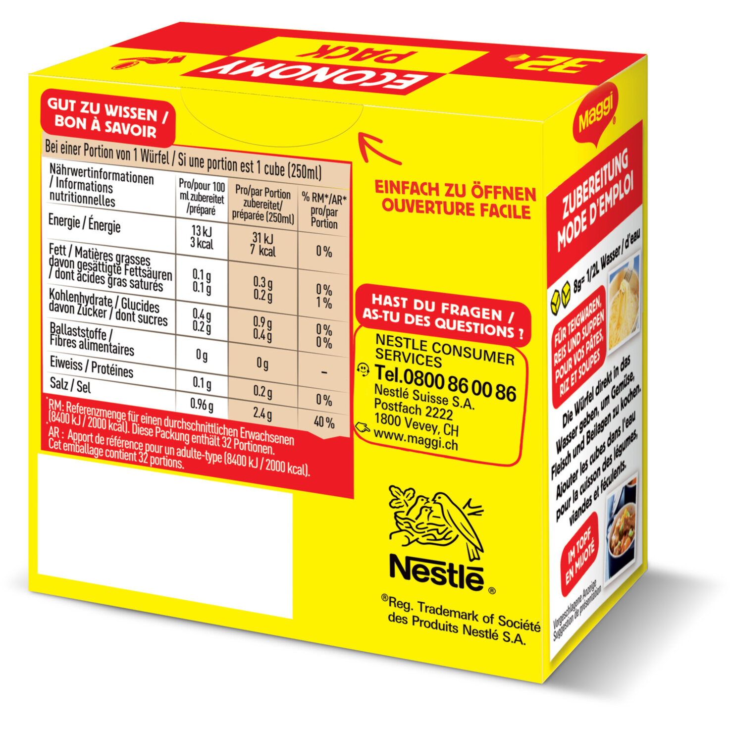 Maggi 32-Cubes Bouillon Economy Pack