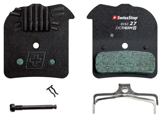 Paire de Plaquettes Organiques SwissStop Disc 27 EXOTherm2 pour Freins Shimano
