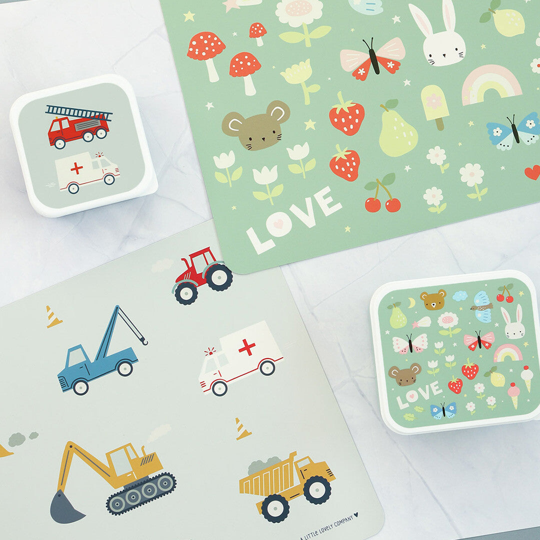 A little lovely company placemat voertuigen
