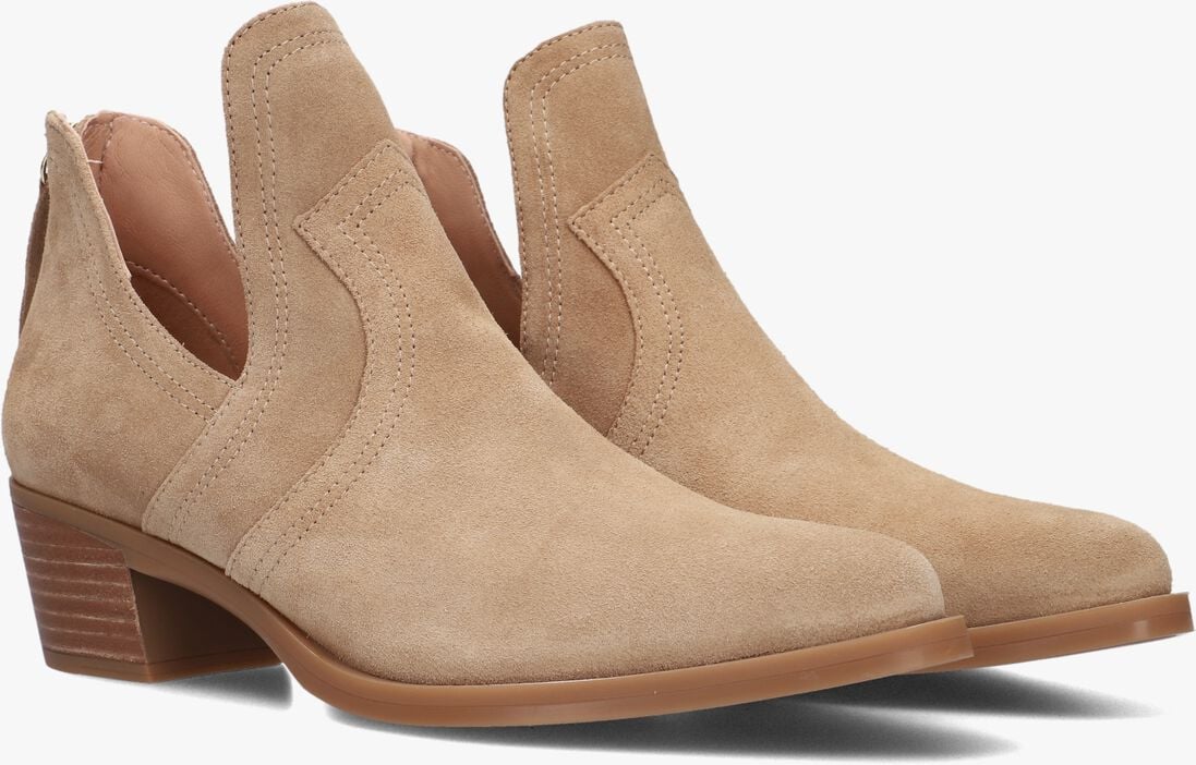 UNISA beige unisa enkellaarsjes guisel