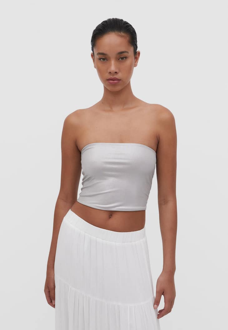 Top bandeau brilhante