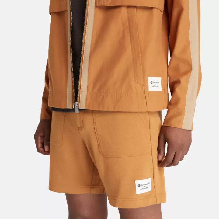 Blouson Timberland x Icebreaker en mérinos et coton pour homme en Orange