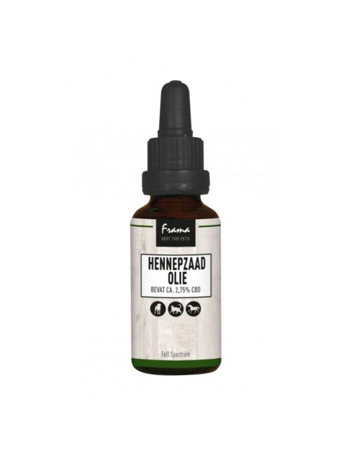 Frama Hennepzaadolie Cbd 2.75% - Supplement - 30 ml Hond-Kat-Paard