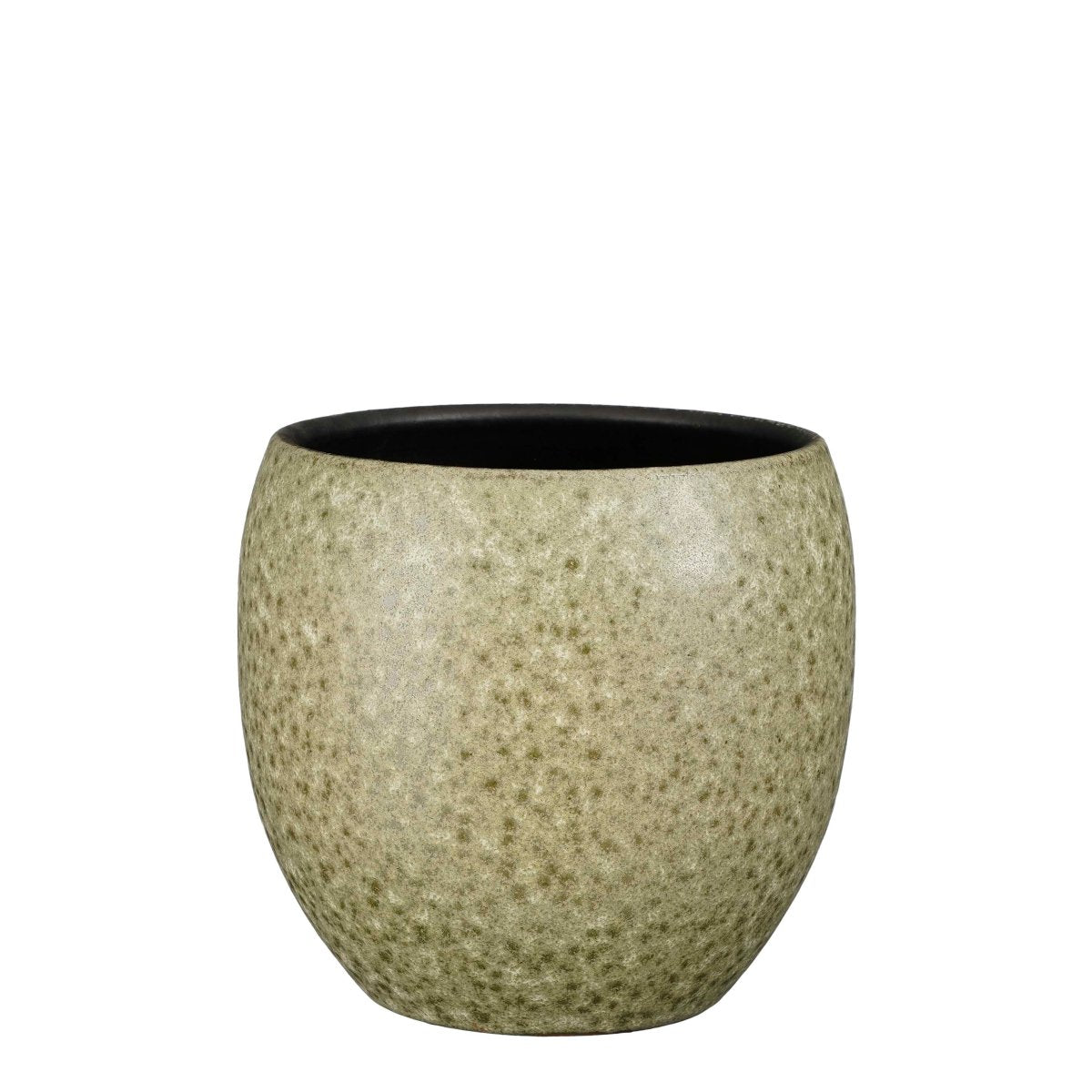 Mica decorations pot de fleur bent - 24x24x24 cm - terre cuite - vert