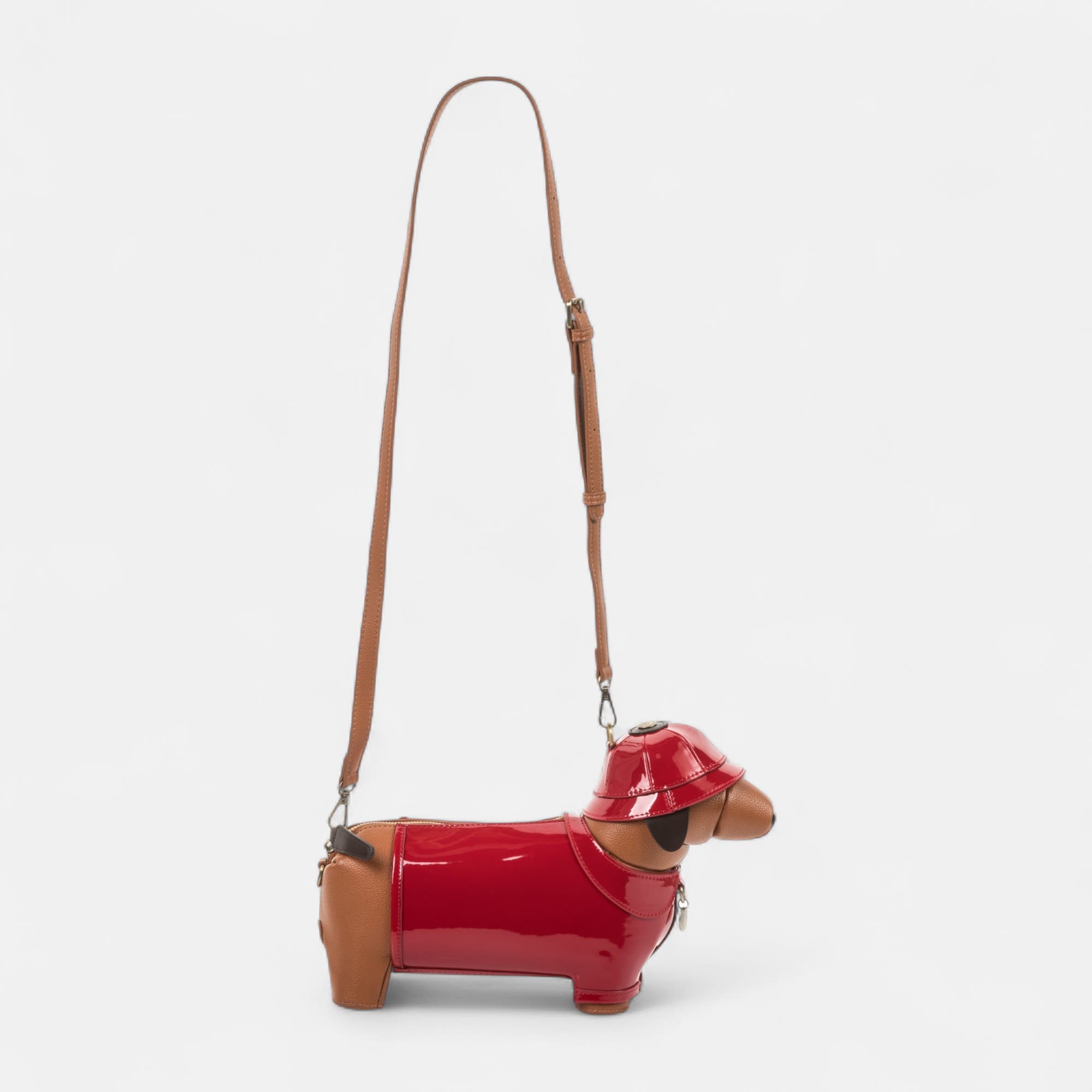Sac bandoulière teckel rouge