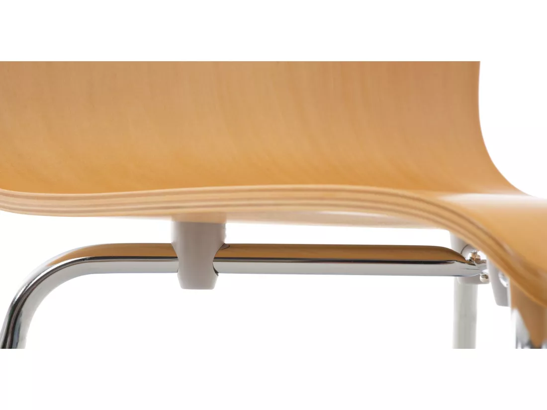 Lot de 2 Chaise de conférence - Bois & Antique - Nature - PEPE