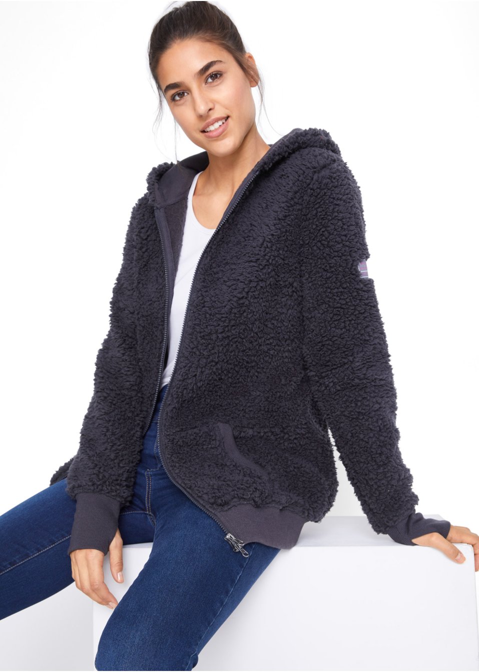 Veste en polaire peluche