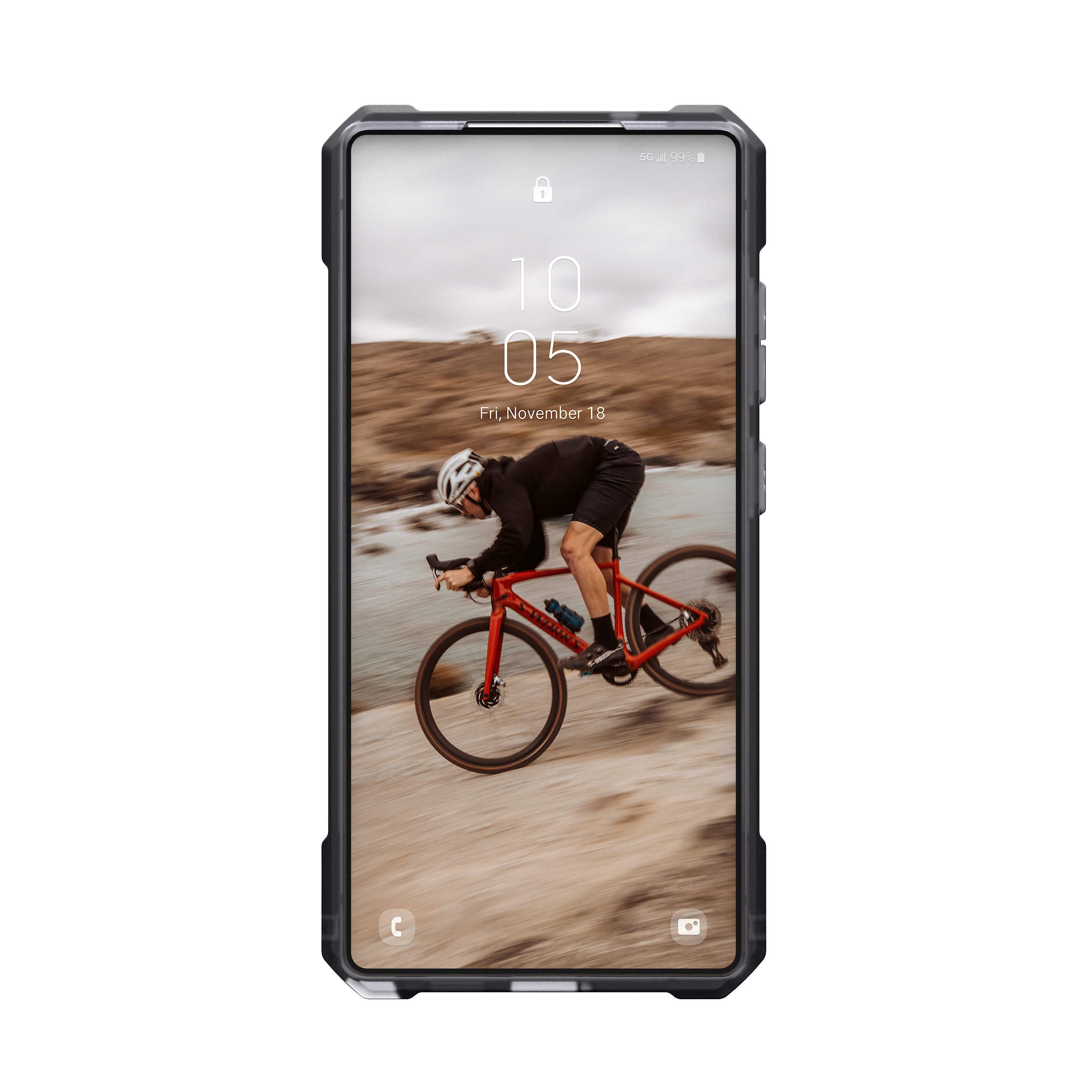 Samsung Galaxy S25 Ultra Schutzhülle Essential Armor MagSafe-Modul (214492113131) - Ash (Schwarz / Transparent)