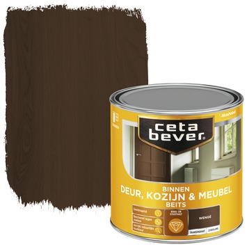 CetaBever Deur, Kozijn & Meubelbeits zijdeglans transparant wengé 250 ml