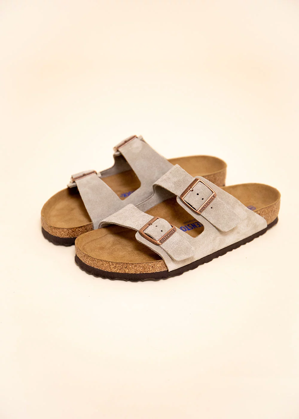 SANDALE ARIZONA SUEDE TAUPE