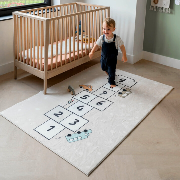 Speelkleed - Ruby Auto Beige | Zacht & wasbaar