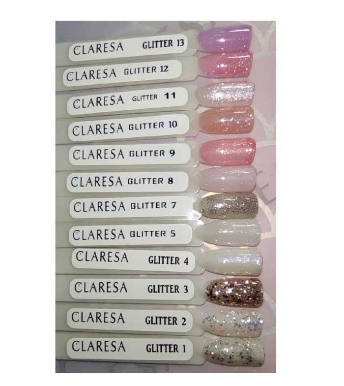 Claresa - Esmalte semipermanente Soak off - 01: Glitter