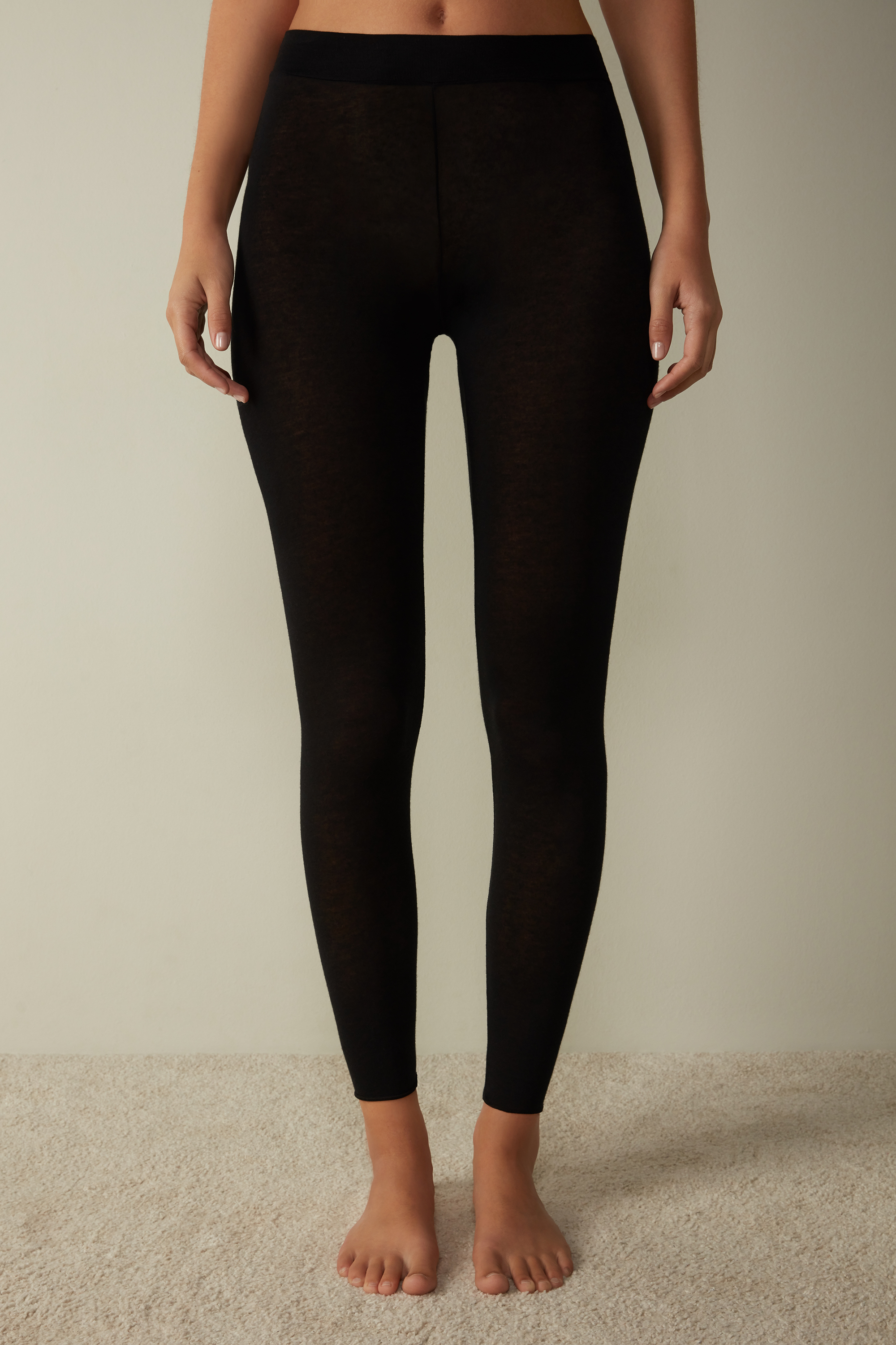Leggings ultraleves em modal com cashmere