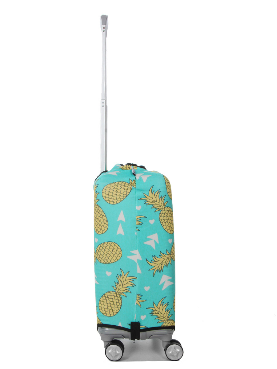 Housse de valise Periea Green with Yellow Pineapples S