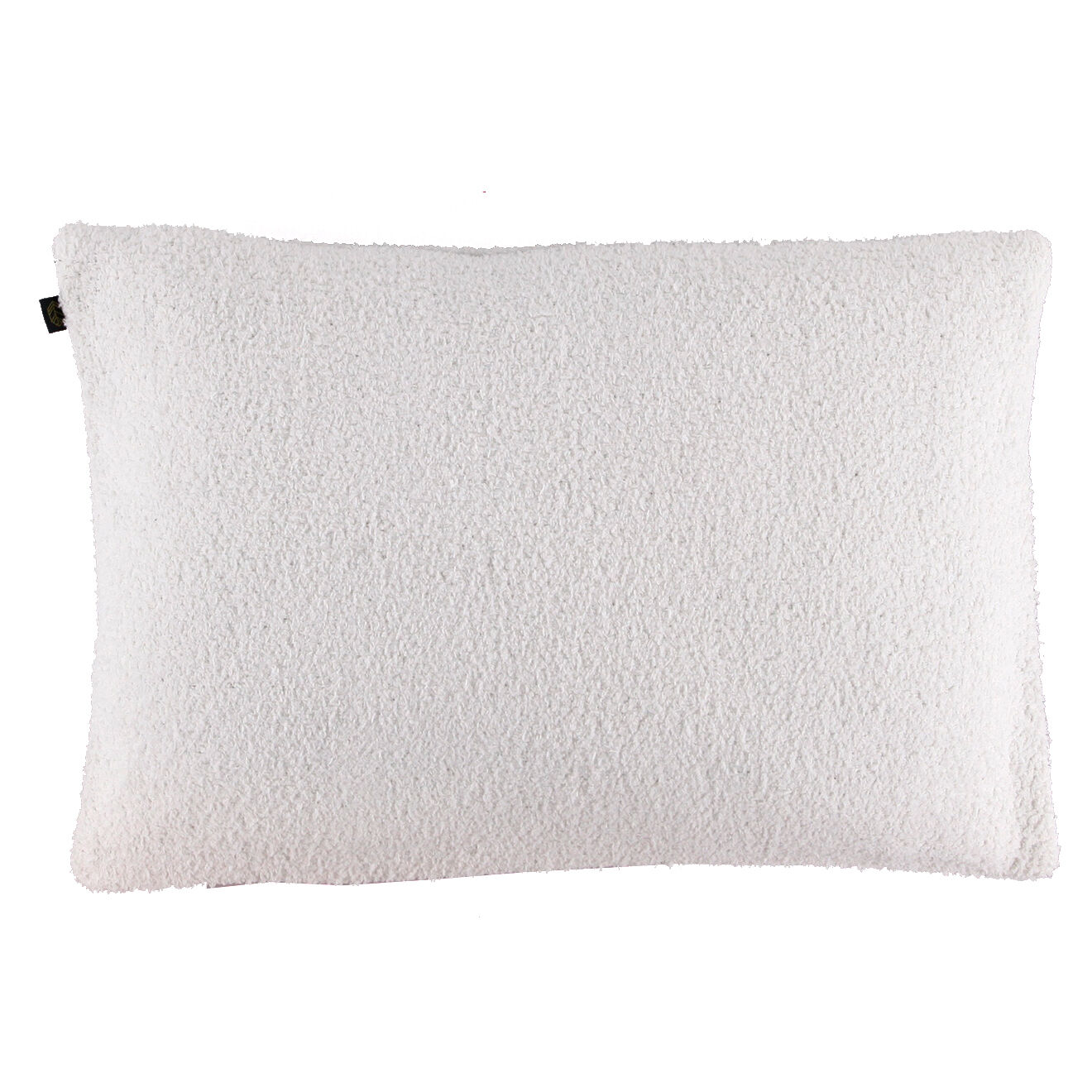 Haomy Housse de coussin bouclette Erode blanche - 40x60 cm