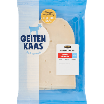 Jumbo Geitenkaas 30+ Jong Belegen Plakken ca. 200 g