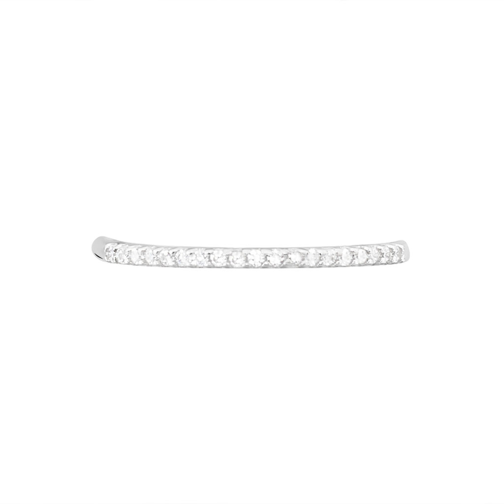 Bague Jaquelyn Argent Blanc Oxyde De Zirconium
