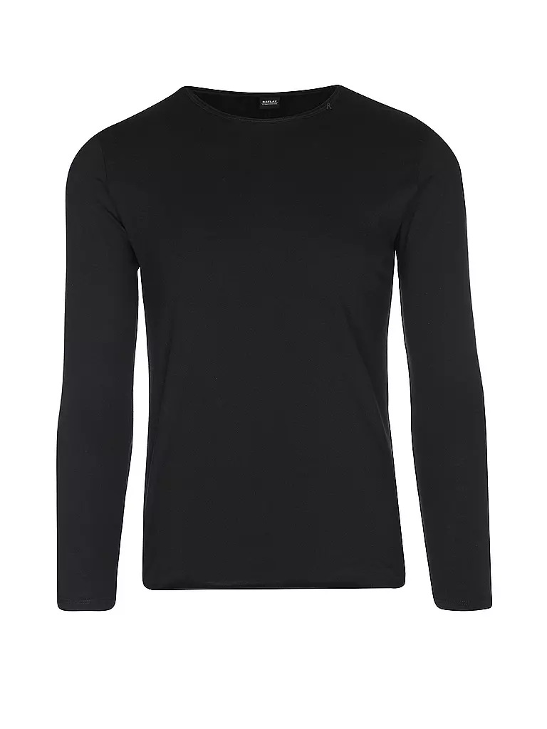 REPLAY Langarmshirt schwarz