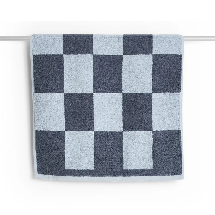HAY - Check Badematte, 50 x 90 cm, steel blue