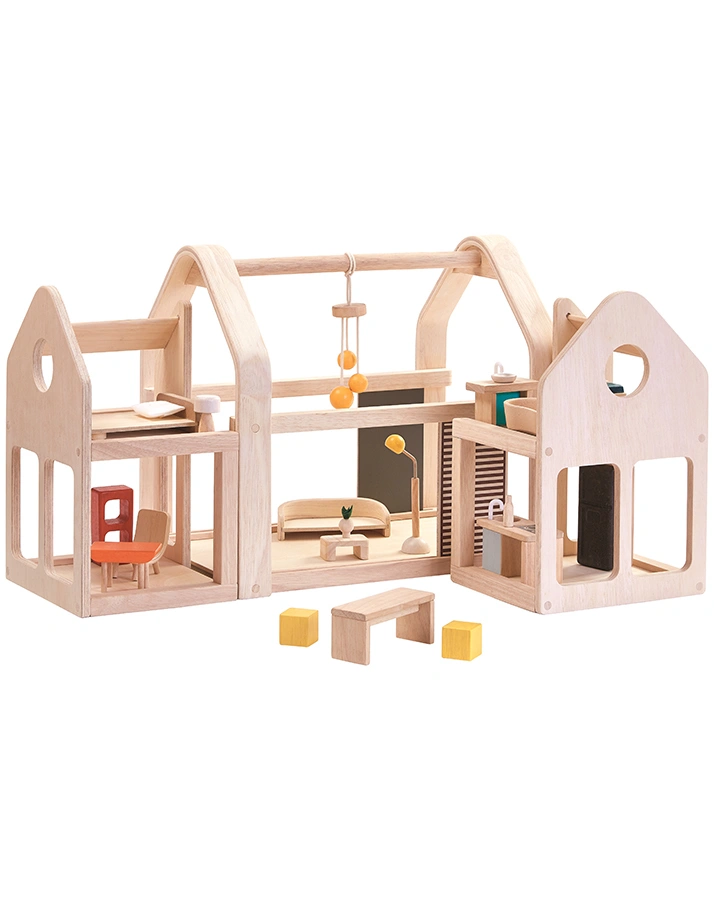 Puppenhaus SLIDE N GO 20-teilig aus Holz