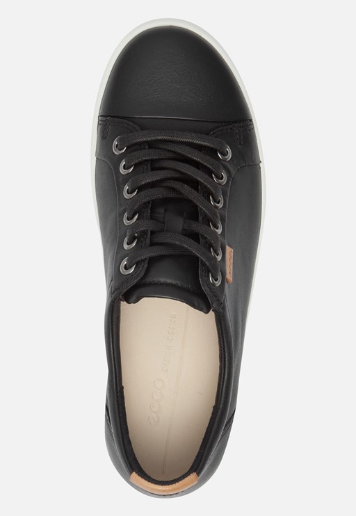 Ecco Soft 7 W Sneakers zwart Leer