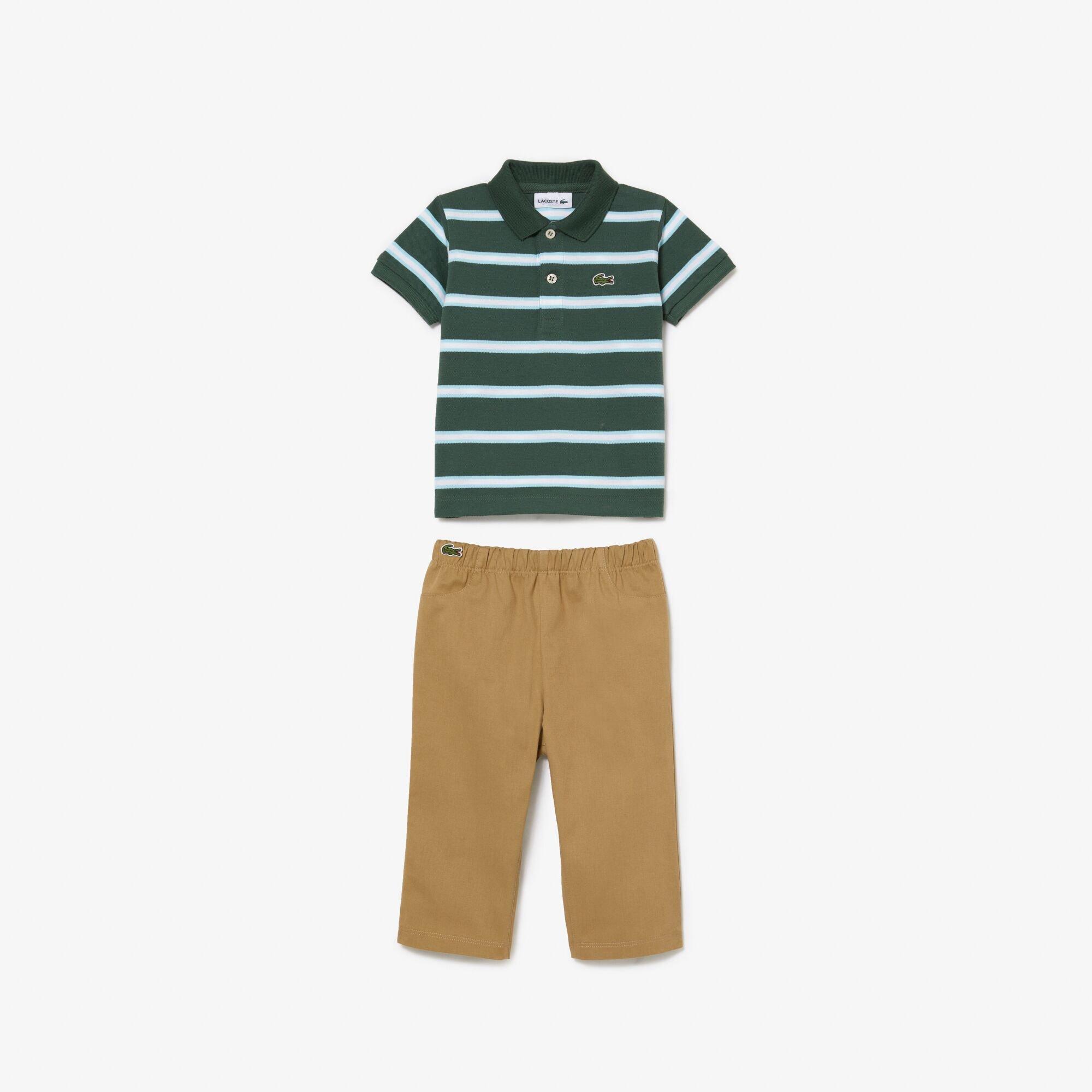 Lacoste Mini Pique Pyjama Set Babies