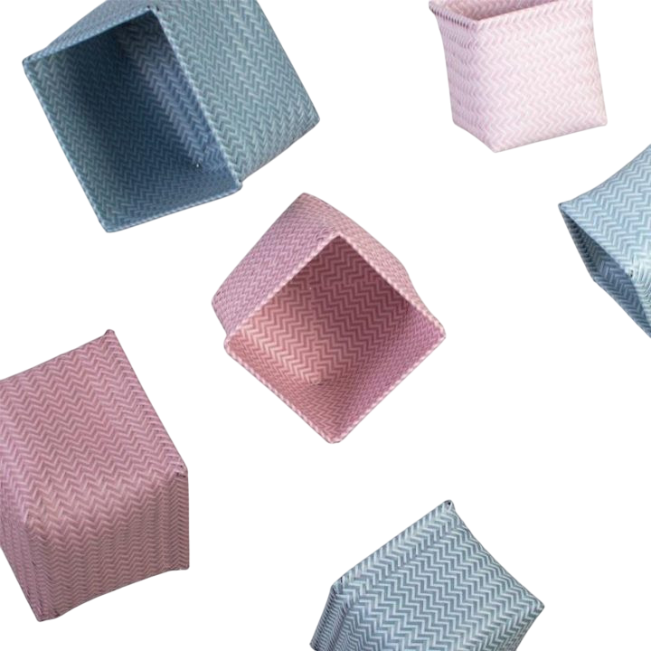 Korb, 3-in-1, pastell blau