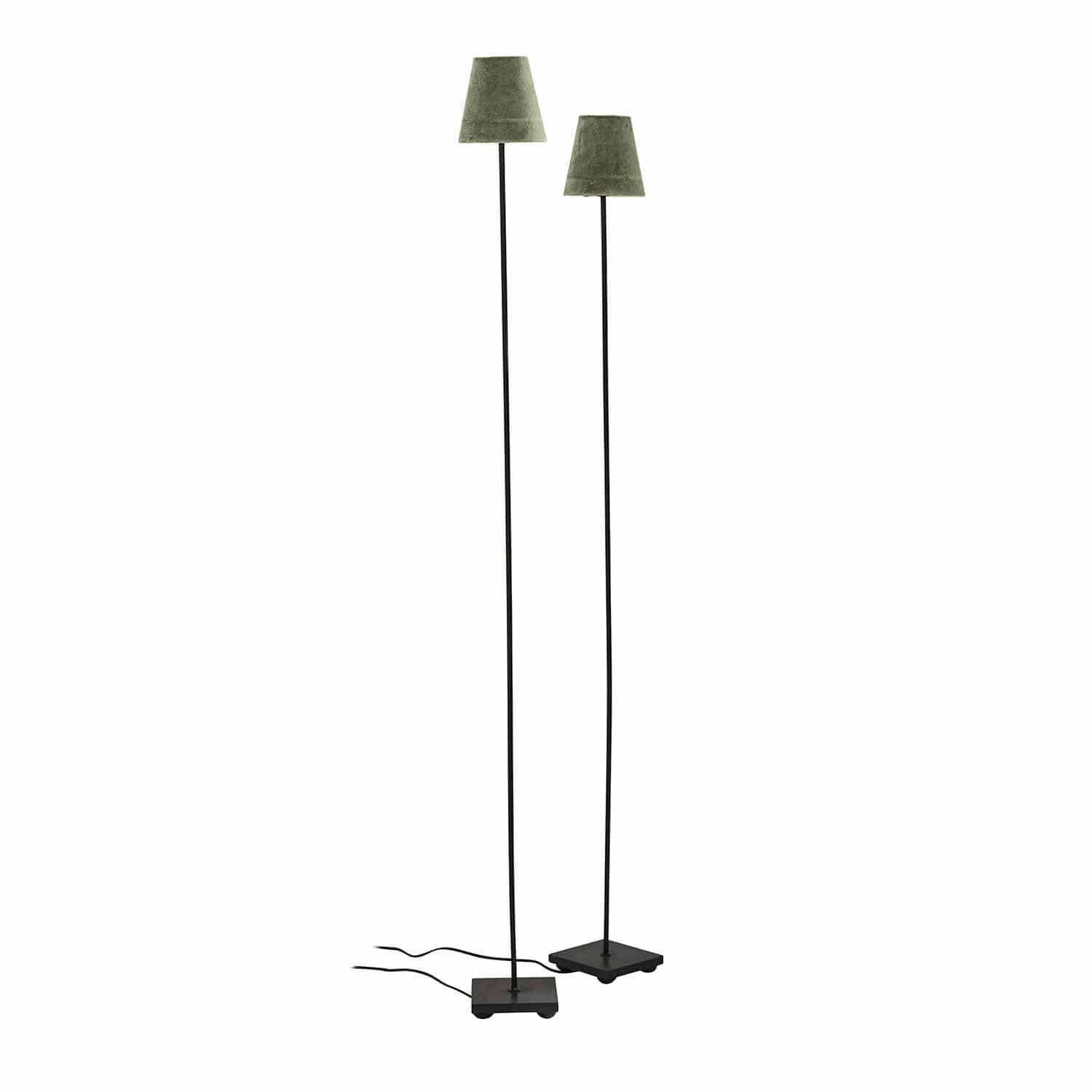 Stehlampe 2er Set Tacoma khaki/schwarz
