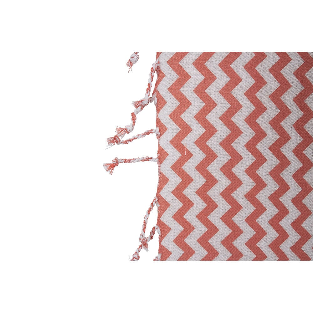 Fouta de plage 2 personnes 100% coton orange/blanc ou bleu/blanc