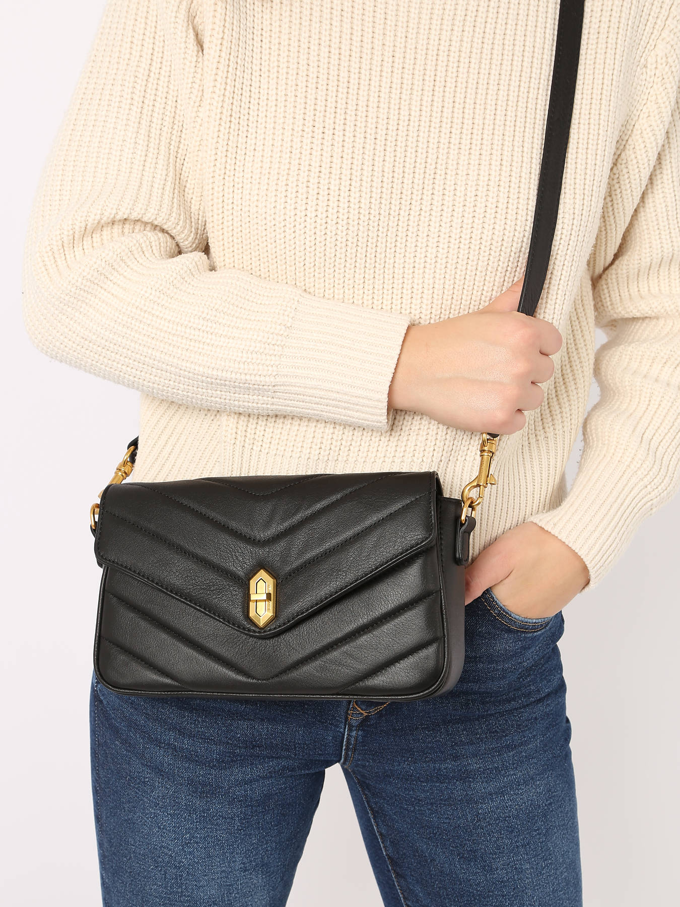 Sac bandoulire Soft matelasse cuir LANCASTER